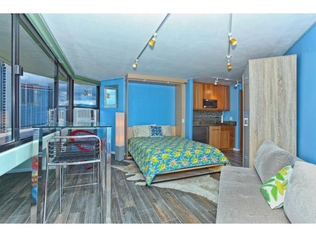 Waikiki Studio Steps To Beach-Mall Free Parking-Wifi Гонолулу Номер фото